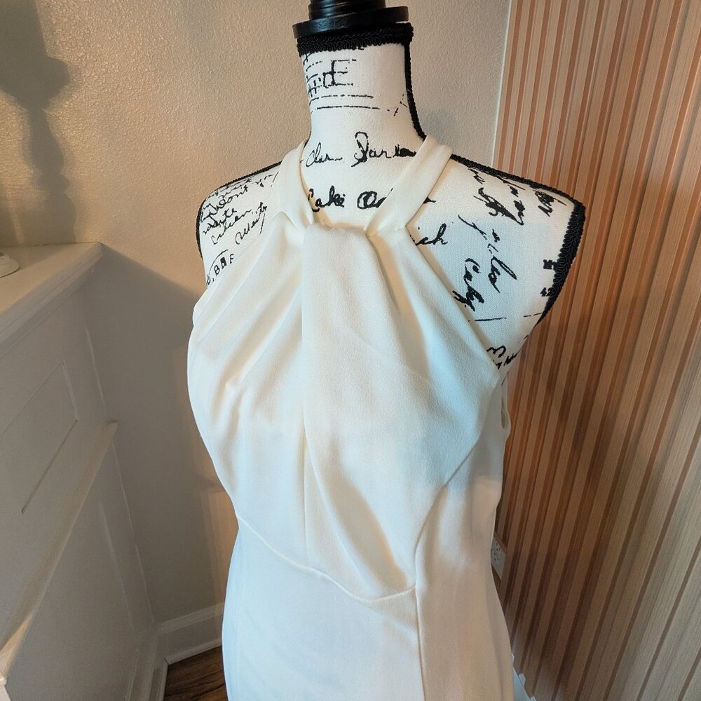 Julia Jordan White Halter Sheath Dress – Size 6